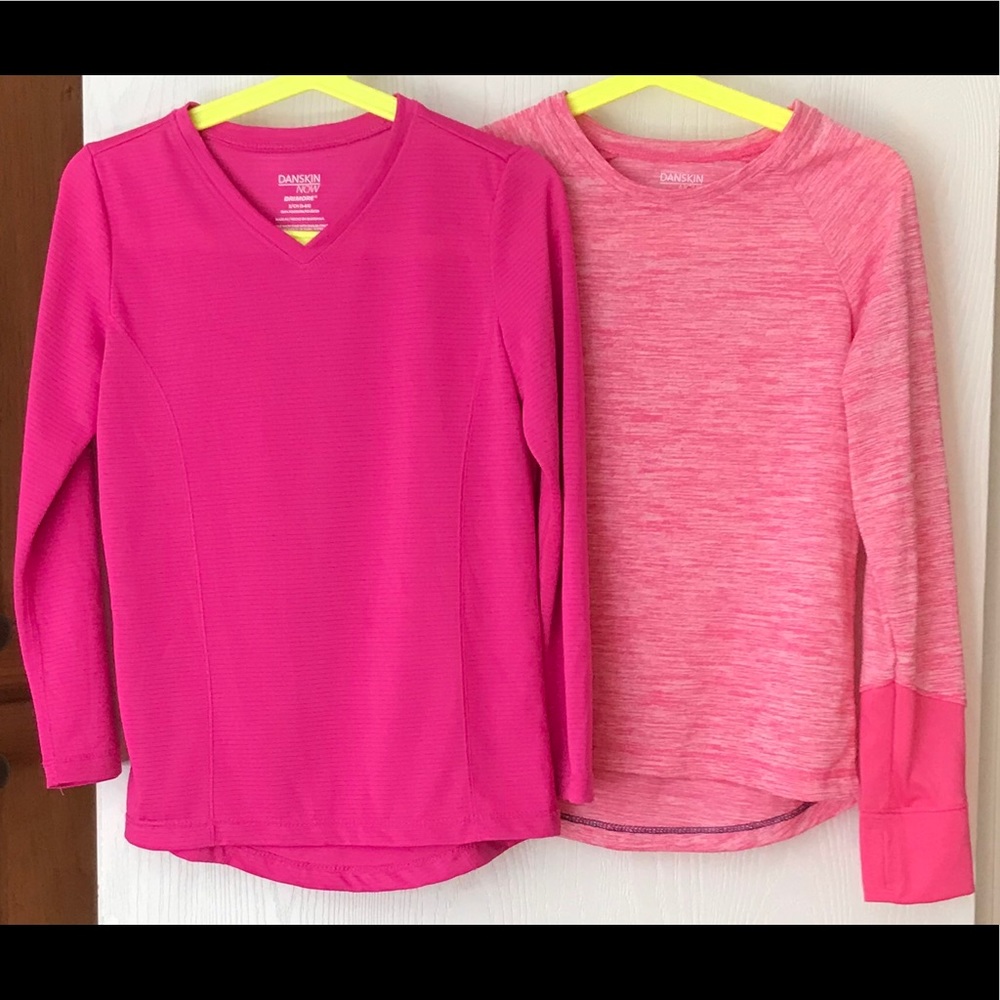 2 Danskin Now Drimore Long Sleeve Shirts